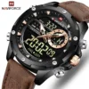 NAVIFORCE Digital Men Military Watch Waterproof Wristwatch